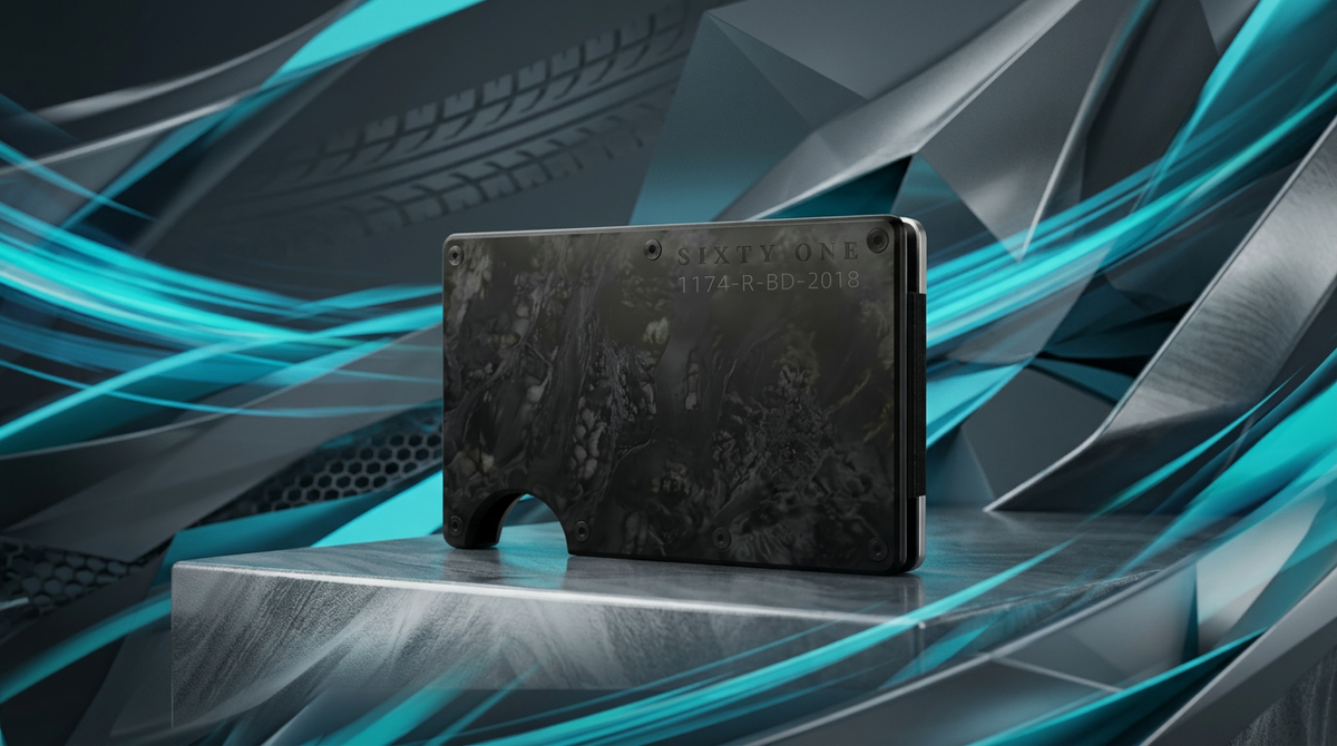F1 Wallet Sixty One Wallets | Race Used F1 Carbon Fibre & Italian Leather